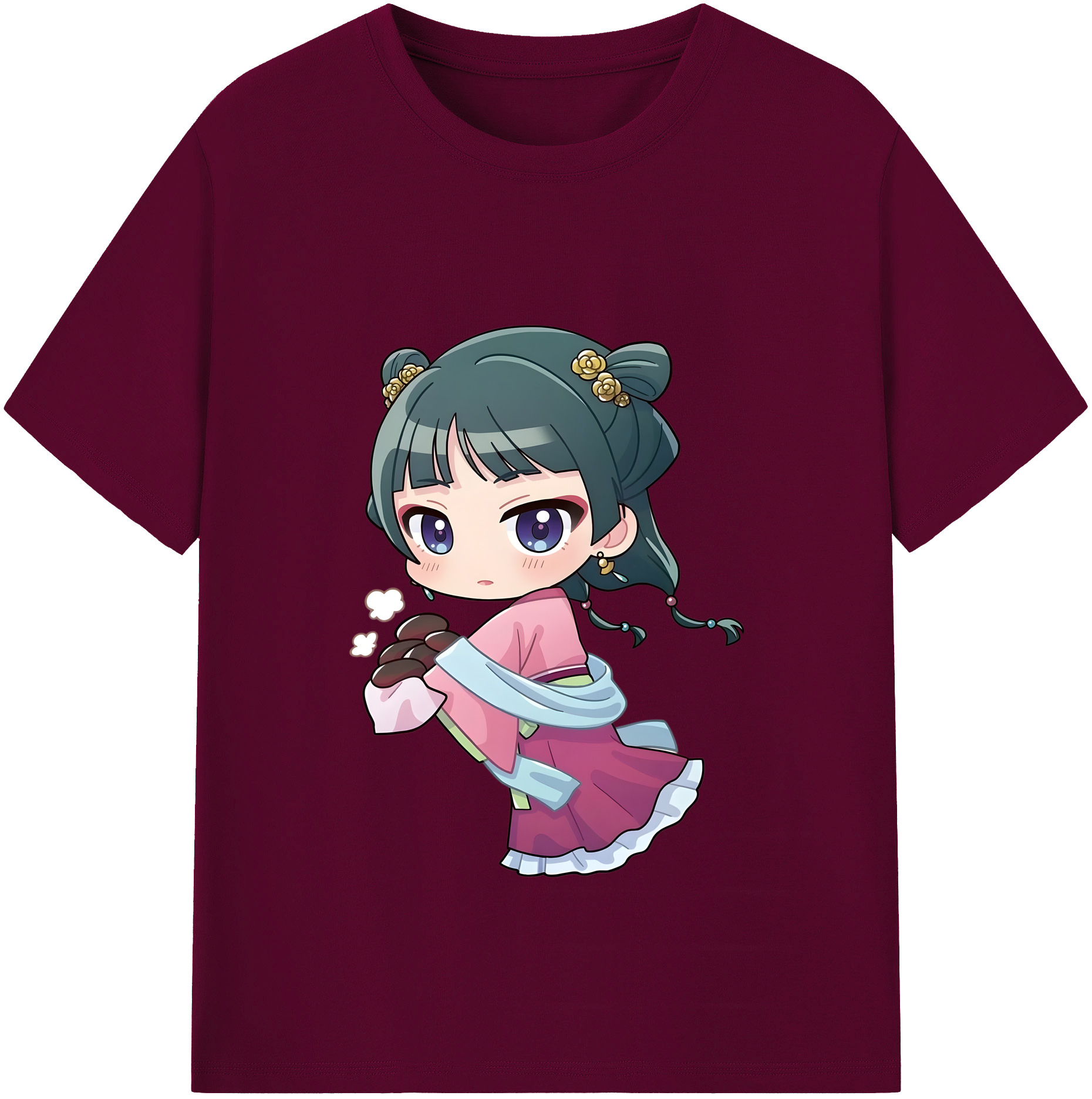 （画像用） 薬屋のひとりごと The Apothecary Diaries レディースカジュアルプリントTシャツ（綿100％）